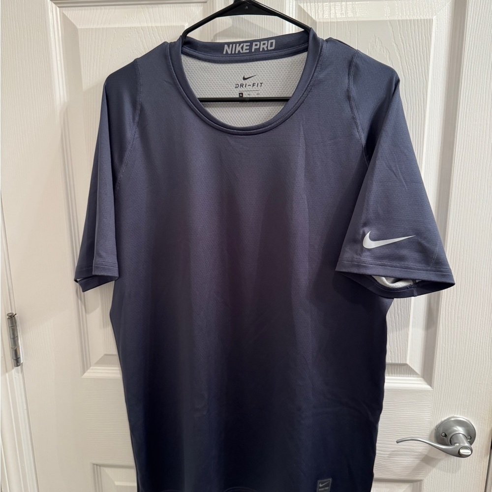 Nike Pro Men's Navy Short Sleeve Tee